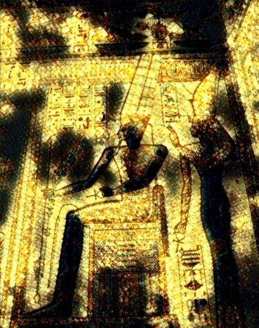 Arte digital titulada "Matrimonio Faraón" por Patricia Brown (Artedibujopbrown), Obra de arte original, Imagen generada por…