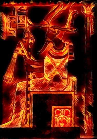 Arts numériques intitulée "Ramses tres" par Patricia Brown (Artedibujopbrown), Œuvre d'art originale, Image générée par l'IA