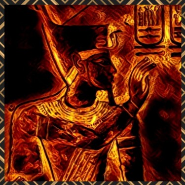 Arte digital titulada "Faraón tres" por Patricia Brown (Artedibujopbrown), Obra de arte original, Imagen generada por IA