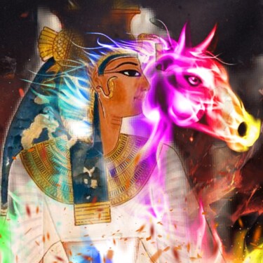 Arte digital titulada "Unicornio" por Patricia Brown (Artedibujopbrown), Obra de arte original, Foto-montaje