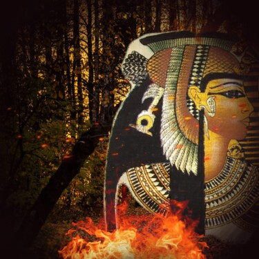 Digitale Kunst mit dem Titel "Bosque de Nefertari" von Patricia Brown (Artedibujopbrown), Original-Kunstwerk, Fotomontage
