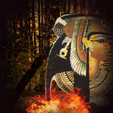 Digital Arts titled "Bosque de Nefertari" by Patricia Brown (Artedibujopbrown), Original Artwork, Photo Montage