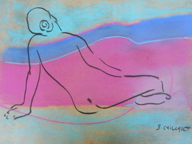 Pintura titulada "Isaline" por Patricia Caillault, Obra de arte original, Pastel