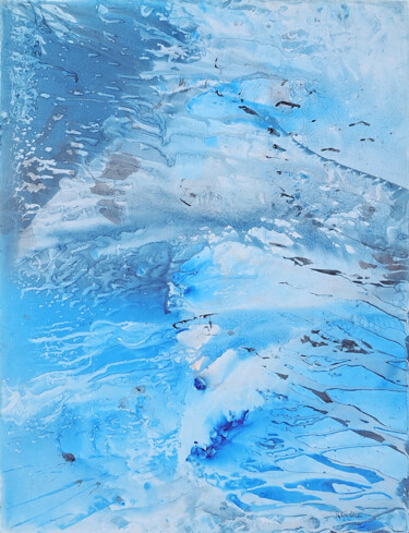 Peinture intitulée "Polaire" par Patrícia Calmon, Œuvre d'art originale, Aquarelle