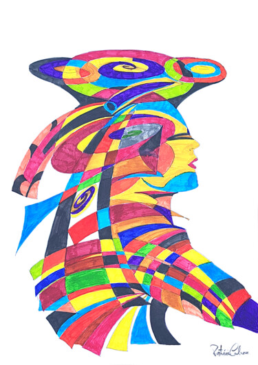 "Arlequin" başlıklı Tablo Patrícia Calmon tarafından, Orijinal sanat, Işaretleyici