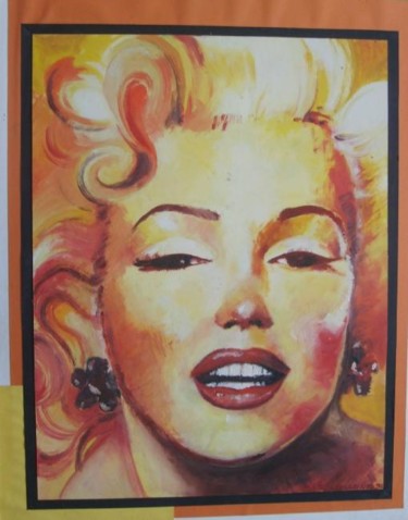 Painting titled "Marylin" by Patricia Colapinto, Original Artwork, Oil