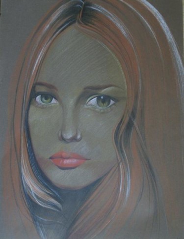 Painting titled "Vanessa" by Patricia Colapinto, Original Artwork, Oil