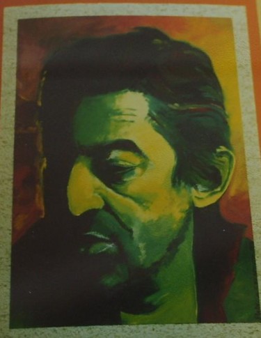 Painting titled "Gainsbourg" by Patricia Colapinto, Original Artwork, Oil