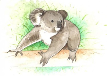 Peinture intitulée "koala" par Patricia Colapinto, Œuvre d'art originale