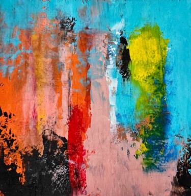 Painting titled "Colorfull Abstracts…" by Patrícia Dos Reis, Original Artwork, Oil
