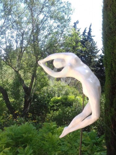 Sculpture titled "AERIEN" by Olympe/Patricia Dubois, Original Artwork, Ceramics
