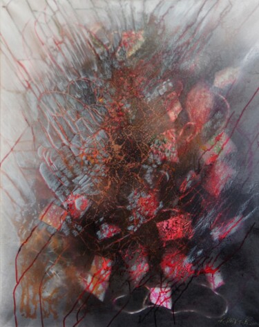 Peinture intitulée "couleurs d'automne" par Patricia Dubreuil, Œuvre d'art originale, Encre Monté sur Châssis en bois