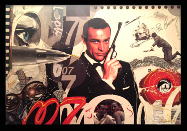 Collages getiteld "ARTY James Bond.jpg" door Patricia Ducept (Art'Mony), Origineel Kunstwerk