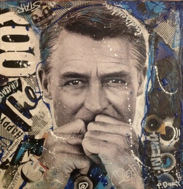 Painting titled "Arty cary grant" by Patricia Ducept (Art'Mony), Original Artwork