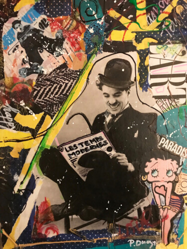 Collages intitulée "ARTY champlin.jpg" par Patricia Ducept (Art'Mony), Œuvre d'art originale