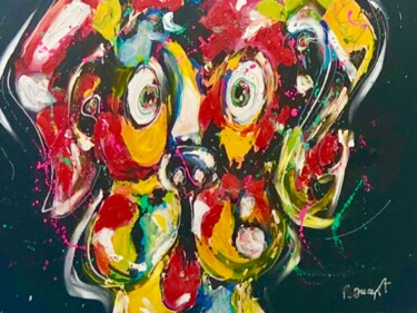 Painting titled "Arty Chien Pop Art" by Patricia Ducept (Art'Mony), Original Artwork, Acrylic