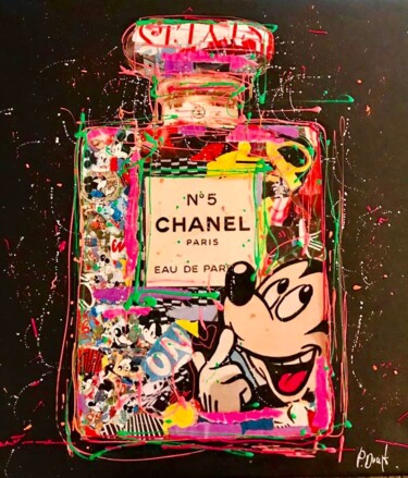 Painting titled "pop mickey love cha…" by Patricia Ducept (Art'Mony), Original Artwork, Collages