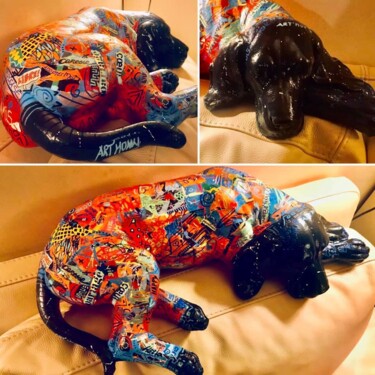 Sculpture titled "ARThur" by Patricia Ducept (Art'Mony), Original Artwork, Collages