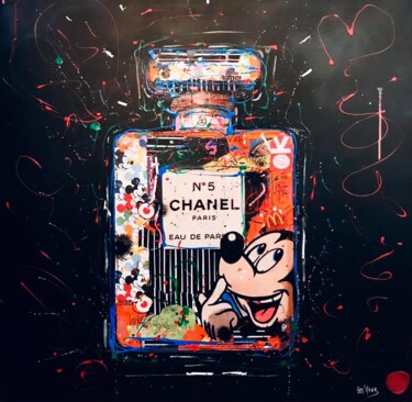 Painting titled "POP CHANEL" by Patricia Ducept (Art'Mony), Original Artwork, Acrylic