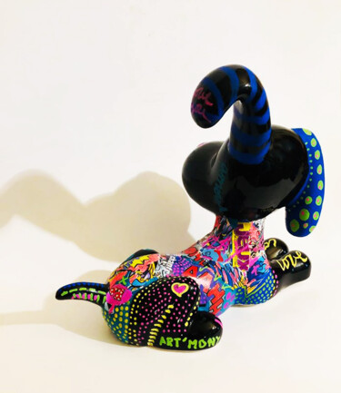 Скульптура под названием "FUNNY DOG" - Patricia Ducept (Art'Mony), Подлинное произведение искусства, Керамика