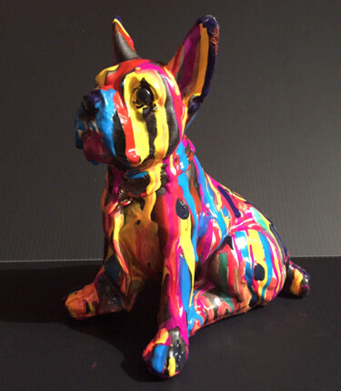 Sculpture titled "arty-dog.jpg" by Patricia Ducept (Art'Mony), Original Artwork, Ceramics