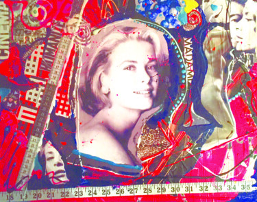 Painting titled "ARTY Grace Kelly.jpg" by Patricia Ducept (Art'Mony), Original Artwork, Acrylic
