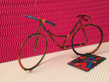 Γλυπτική με τίτλο "ARTY bike.jpg" από Patricia Ducept (Art'Mony), Αυθεντικά έργα τέχνης, Άλλος
