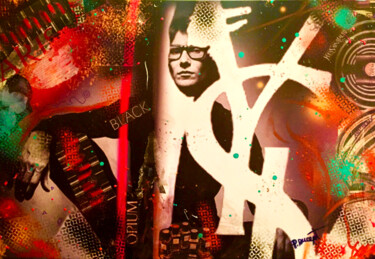 Collages intitulée "ARTY YSL.jpg" par Patricia Ducept (Art'Mony), Œuvre d'art originale