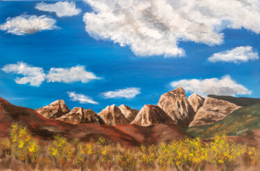Peinture intitulée "Desert Colors II" par Patricia Gould, Œuvre d'art originale, Acrylique Monté sur Châssis en bois
