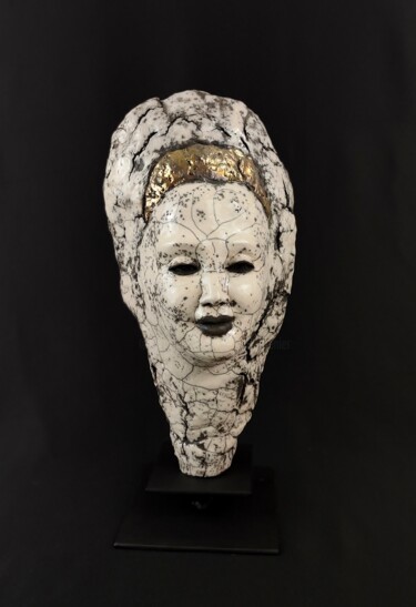 Skulptur mit dem Titel "La reine" von Patricia Grenier, Original-Kunstwerk, Ton