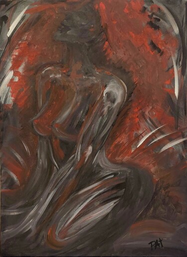 Картина под названием "#1, Siège exquis" - Patricia Jean, Подлинное произведение искусства, Акрил Установлен на Деревянная р…