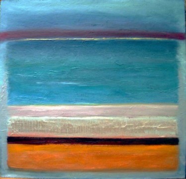 Peinture intitulée "Entre terre et mer…" par Patricia Le Berre, Œuvre d'art originale, Huile