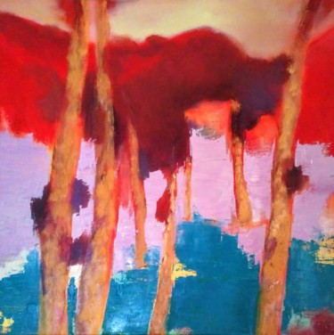 Peinture intitulée "Aurore estivale" par Patricia Le Berre, Œuvre d'art originale, Huile