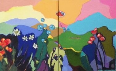Sourire nature Peinture intitulée "Sourire nature" par Patricia Le Berre, Œuvre d'art originale, Huile