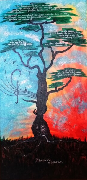 Painting titled "arbre-de-vie.jpg" by Patricia M. Le Démon Du Crayon, Original Artwork, Acrylic