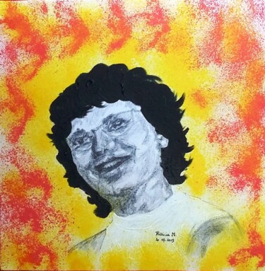 Ζωγραφική με τίτλο "Maman" από Patricia M. Le Démon Du Crayon, Αυθεντικά έργα τέχνης, Ακρυλικό Τοποθετήθηκε στο Ξύλινο φορεί…