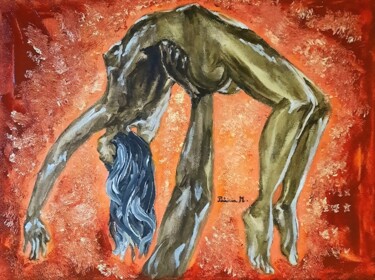 Peinture intitulée "Sauvez-moi..." par Patricia M. Le Démon Du Crayon, Œuvre d'art originale, Acrylique Monté sur Châssis en…