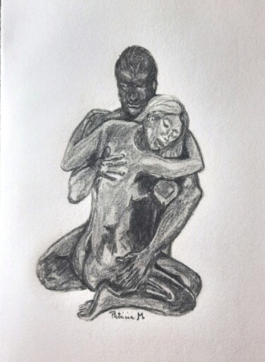 Dessin intitulée "Veiller tard" par Patricia M. Le Démon Du Crayon, Œuvre d'art originale, Graphite