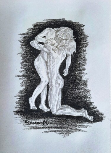 Рисунок под названием "Abandon [Carnet de…" - Patricia M. Le Démon Du Crayon, Подлинное произведение искусства, Графит
