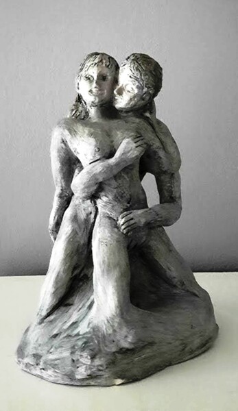 Sculpture intitulée "Tendre matin" par Patricia M. Le Démon Du Crayon, Œuvre d'art originale, Argile