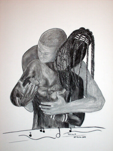 Peinture intitulée "berceuse-4-ter.jpg" par Patricia M. Le Démon Du Crayon, Œuvre d'art originale