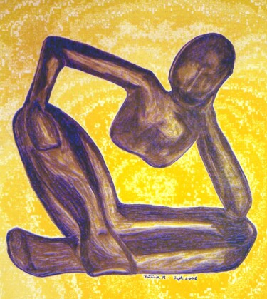 Peinture intitulée "lavandou-001.jpg" par Patricia M. Le Démon Du Crayon, Œuvre d'art originale