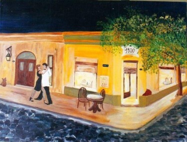 Painting titled "Homenaje a Boedo" by Patricia Maiolino, Original Artwork