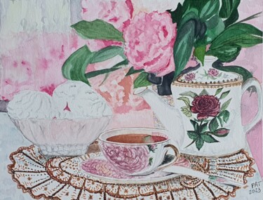 Painting titled "Pause gourmande" by Patricia Martinez-Quirce, Original Artwork, Watercolor