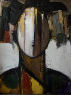 Peinture intitulée "Etude de femme" par Patricia Mulko, Œuvre d'art originale, Huile