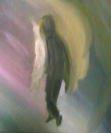 Peinture intitulée "L'ombre" par Patricia Neveux, Œuvre d'art originale, Huile
