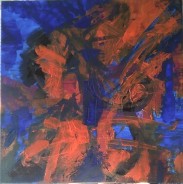 Картина под названием "Abstrato" - Patricia Olìveira, Подлинное произведение искусства, Акрил Установлен на Деревянная рама…