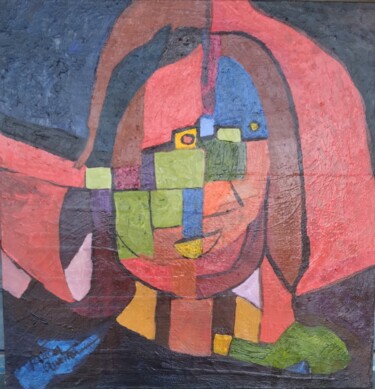 Pintura intitulada "O Boneco l" por Patricia Olìveira, Obras de arte originais, Acrílico Montado em Armação em madeira