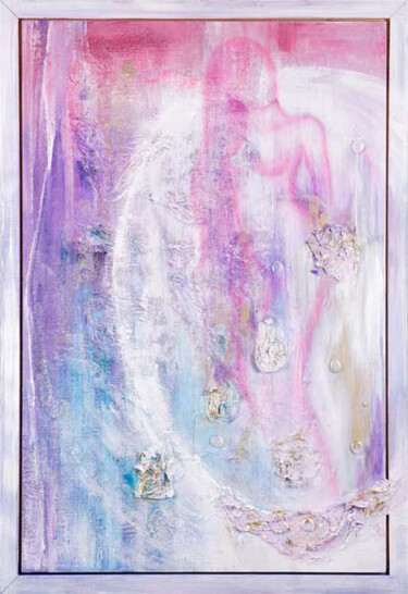 Painting titled "angel of light" by Patricia Queritet, Original Artwork