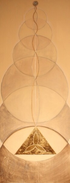 Peinture intitulée "Kundalini" par Patricia Queritet, Œuvre d'art originale